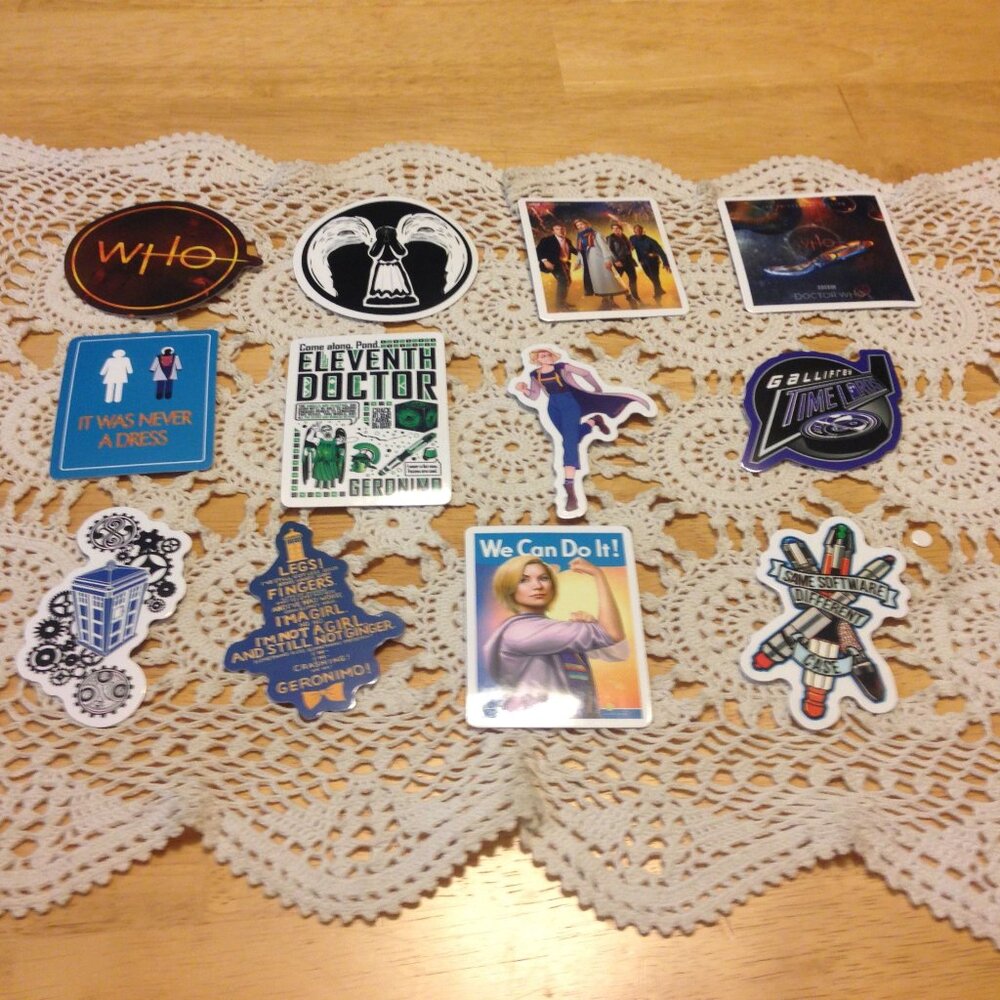 Dr Who Stickers for  computer, crafts, scrapbooking